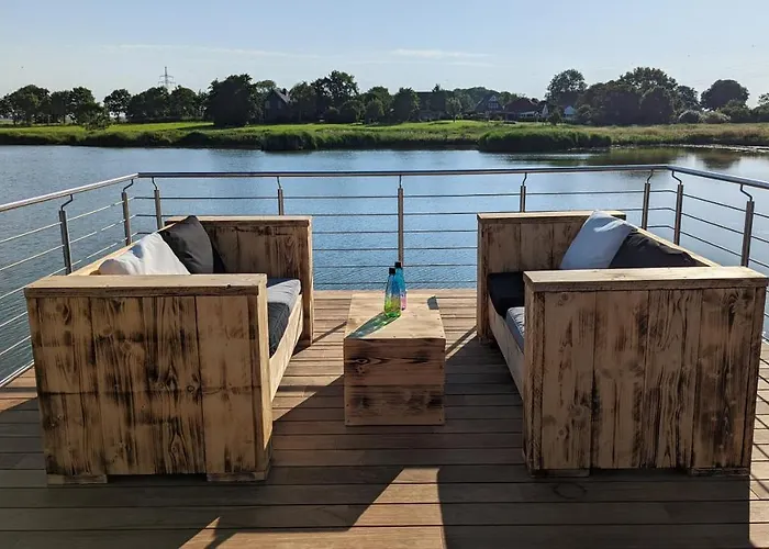 Botel Hausboot Wangermeerblick Schillig